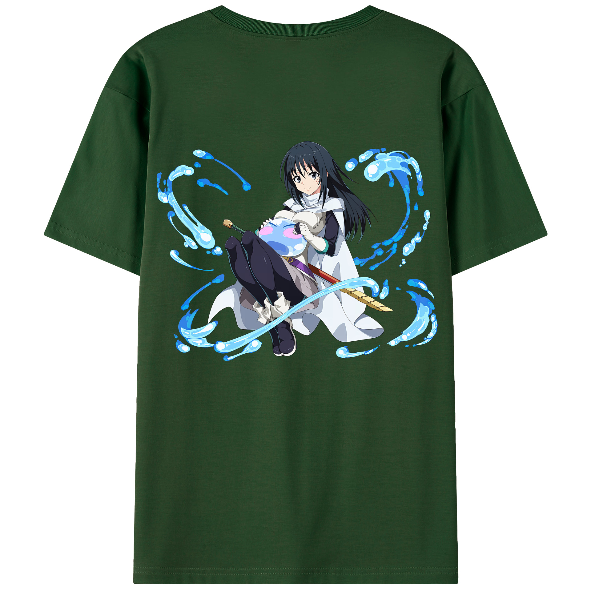 （画像用） 転スラ Regarding Reincarnated to Slime 綿100％半袖Tシャツ（背面プリント）